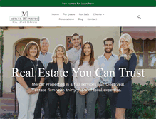 Tablet Screenshot of homesbymercer.com